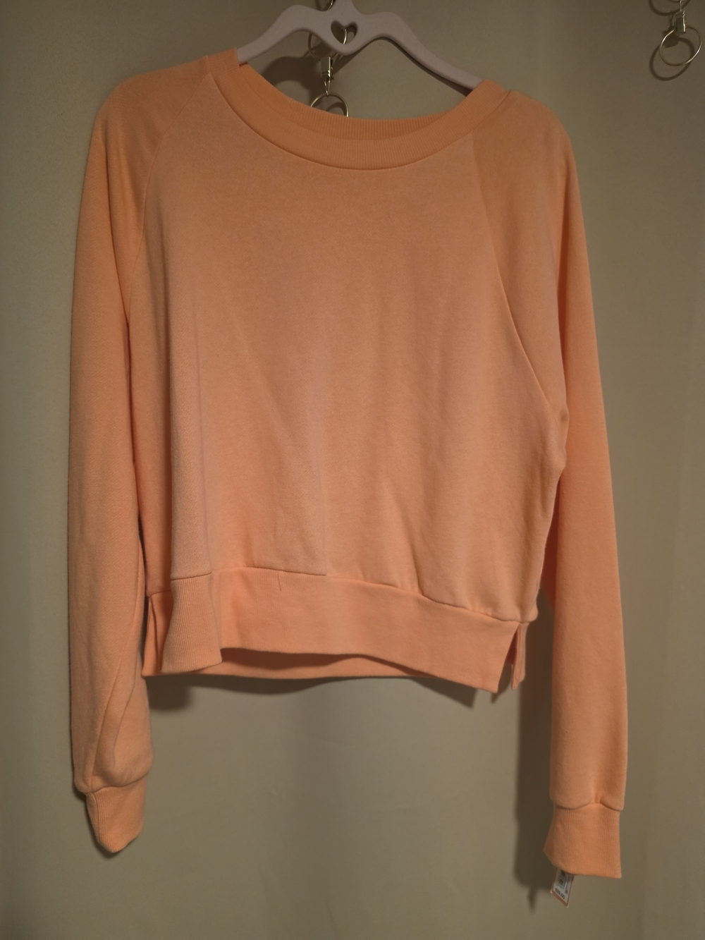 Colsie Peach Crewneck Pullover Sweatshirt